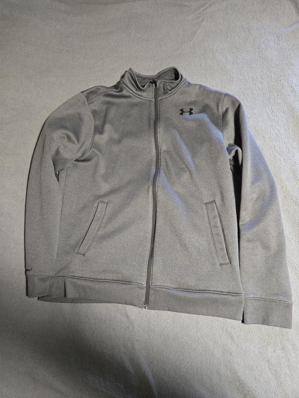 Under Armour Men’s Gray Full-Zip Athletic Jacket